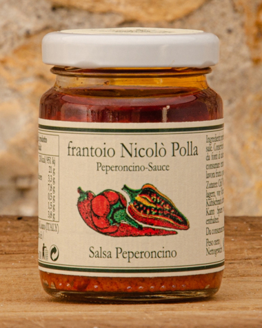 Salsa di Peperoncino in Olio Extra Vergine di Oliva Picture of Hot Chilli Pepper Pasta Sauce 85g
