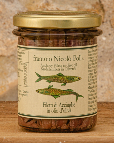 Filetti Acciughe in Olio d'Oliva Polla Immagine di Filetti Acciughe in Olio d'Oliva 200g