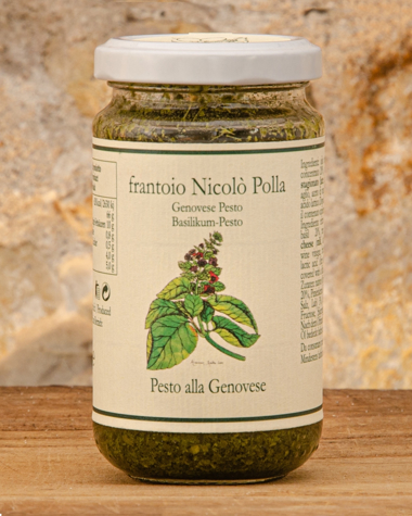 Pesto alla Genovese in Olio Extra Vergine di Oliva Polla Picture of Genovese Pesto 170g
