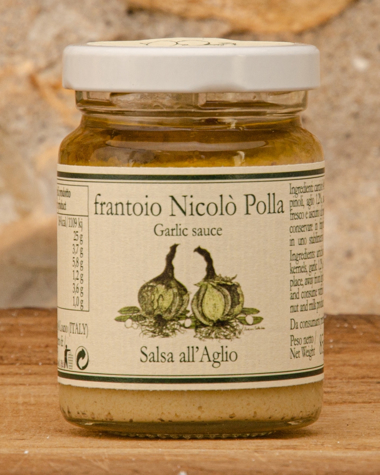Salsa all'Aglio in Olio Extra Vergine di Oliva Immagine di Salsa all'Aglio 85g