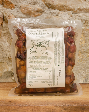 olive nere in salamoia Polla Immagine di Olive Nere in Salamoia 400g (sg 250g)