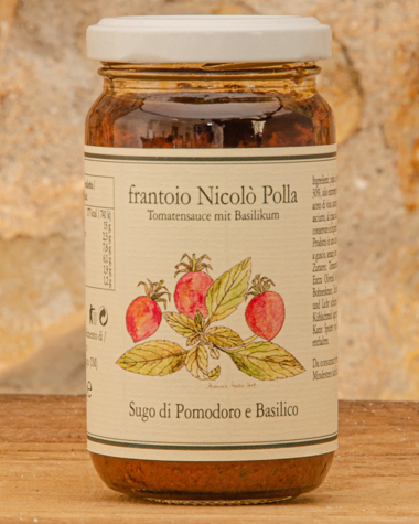 Sugo Pomodoro e Basilico Polla Picture of Vegetarian Pasta Sauce 180g